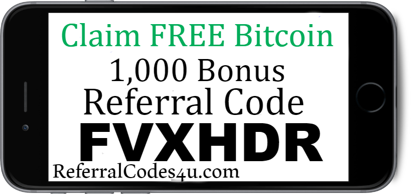 Cl!   aim Free Bitcoin App Referral Code 2019 Enter Code Fvxhdr 1 000 - 